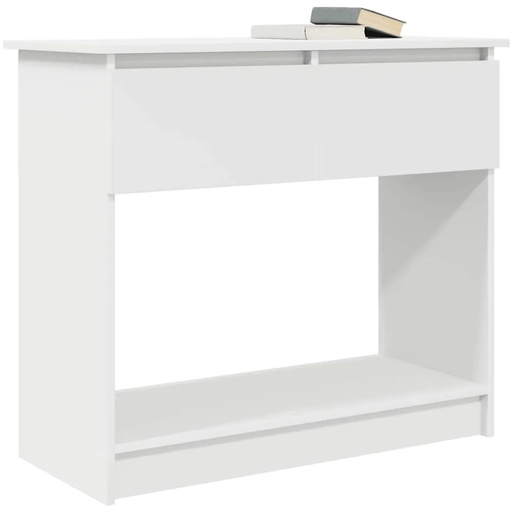 Mesa consola com gavetas 85,5x38,5x74,5 cm branco