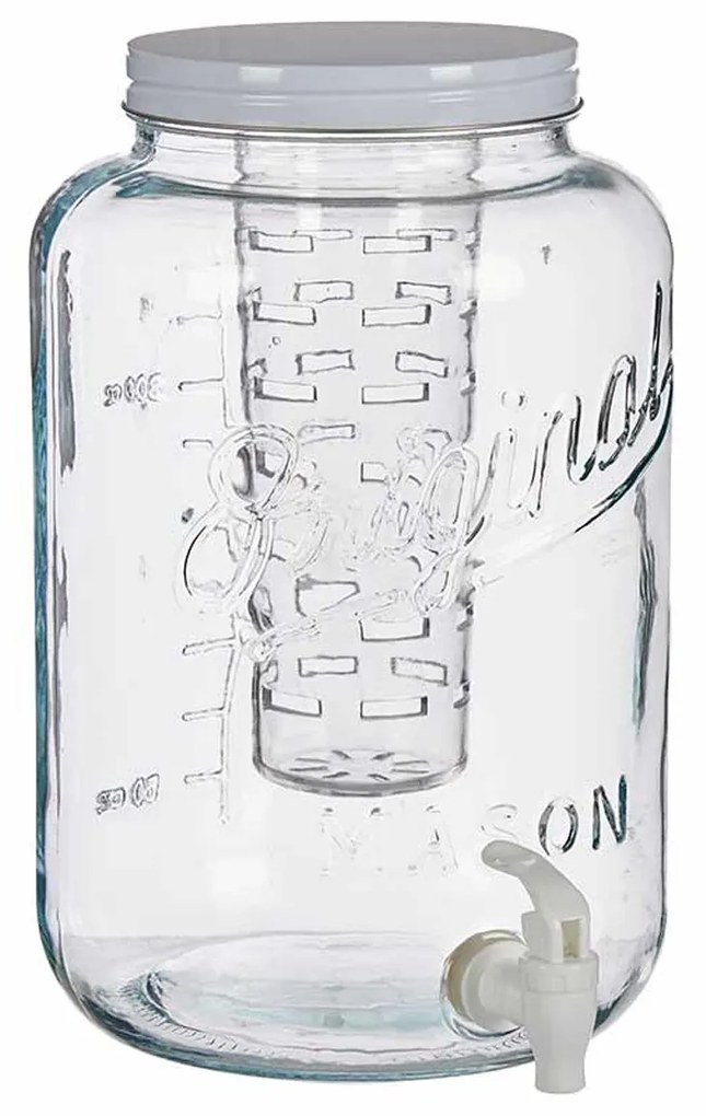 Dispensador Vidro com Torneira 8000ml 20.7X31.5cm