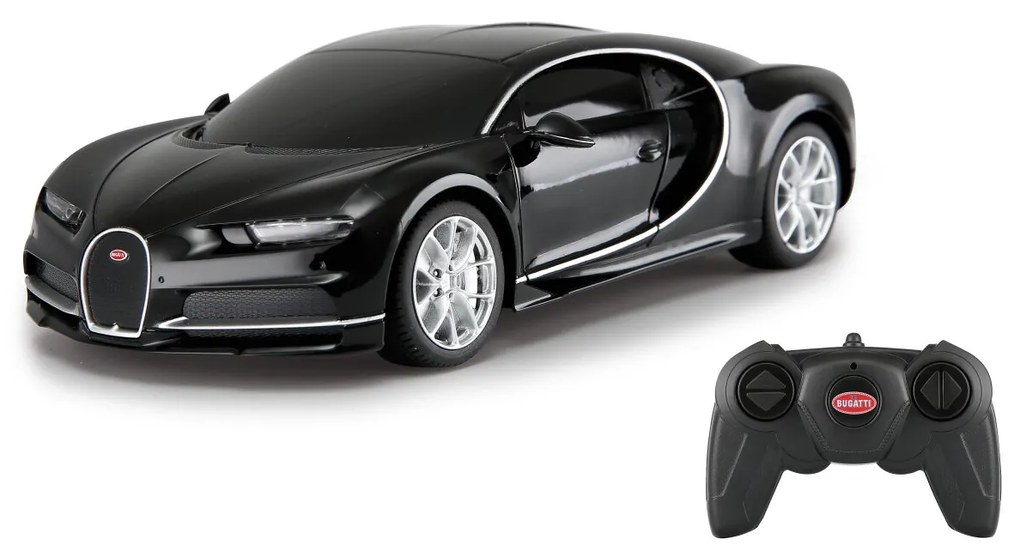 Carro Telecomandado Bugatti Chiron 1:24 2,4GHz Preto