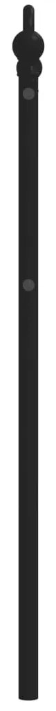 Cabeceira de cama 80 cm metal preto