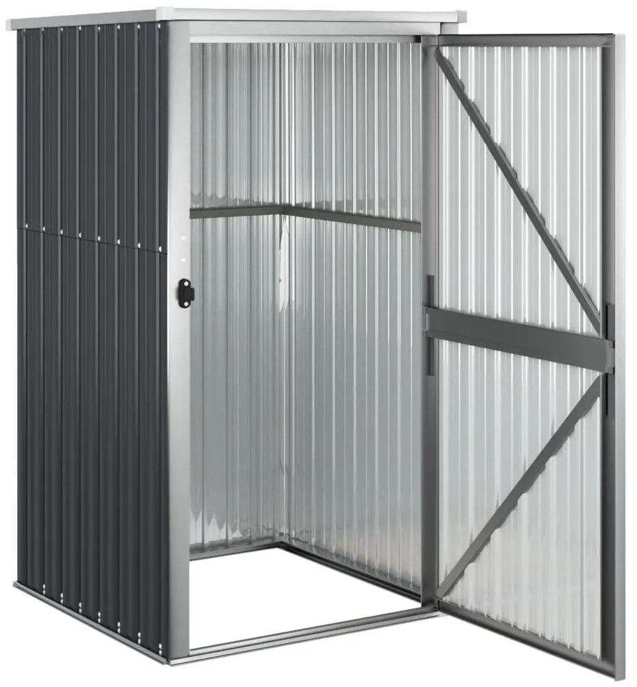 Abrigo ferramentas jardim 88x89x161cm aço galvanizado antracite