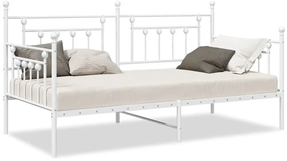 Estrutura de Cama Dia Branco 100x200 cm Aço