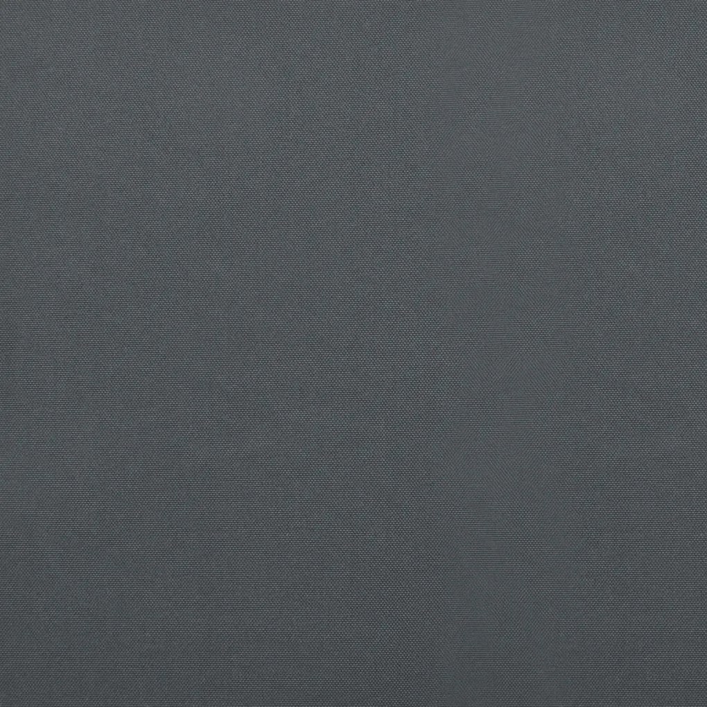 Toldo retrátil 5x3 m tecido e alumínio antracite