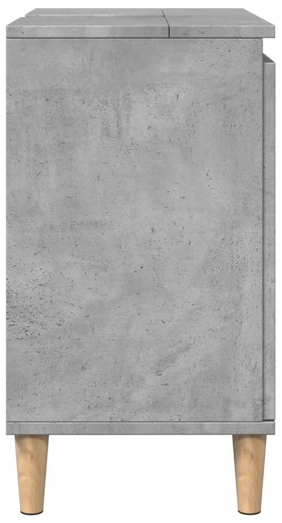 Móvel p/ lavatório 58x33x60 cm derivados madeira cinza cimento