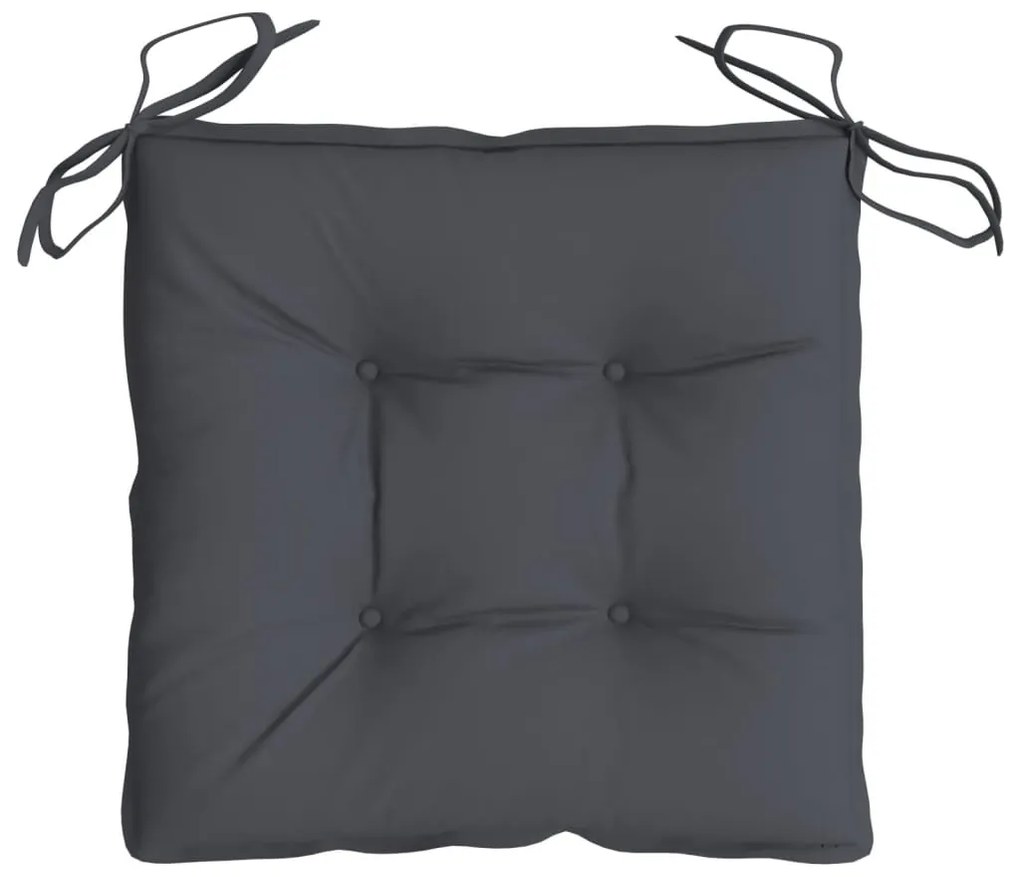 Almofadões de cadeira 6 pcs 50x50x7 cm tecido oxford antracite