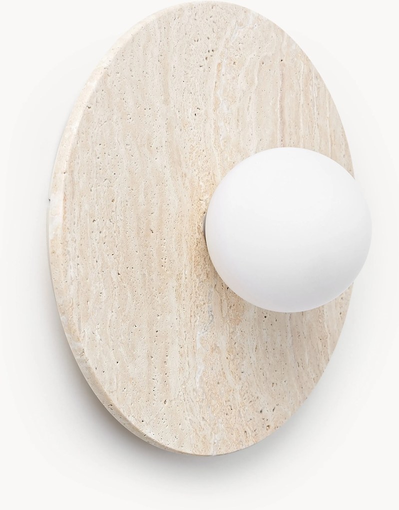 Candeeiro de parede e de teto em travertino Cehlani