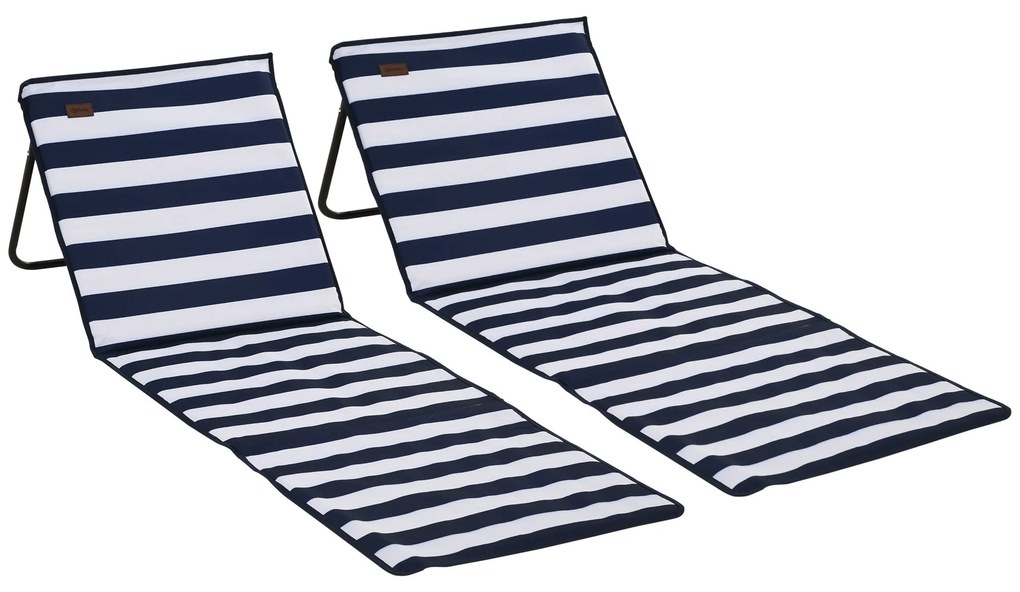 Conjunto de 2 Esteiras de Praia Dobrável Esteiras Acolchoadas com Enco