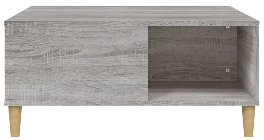 Mesa de centro 80x80x36,5 cm derivados madeira cinzento sonoma