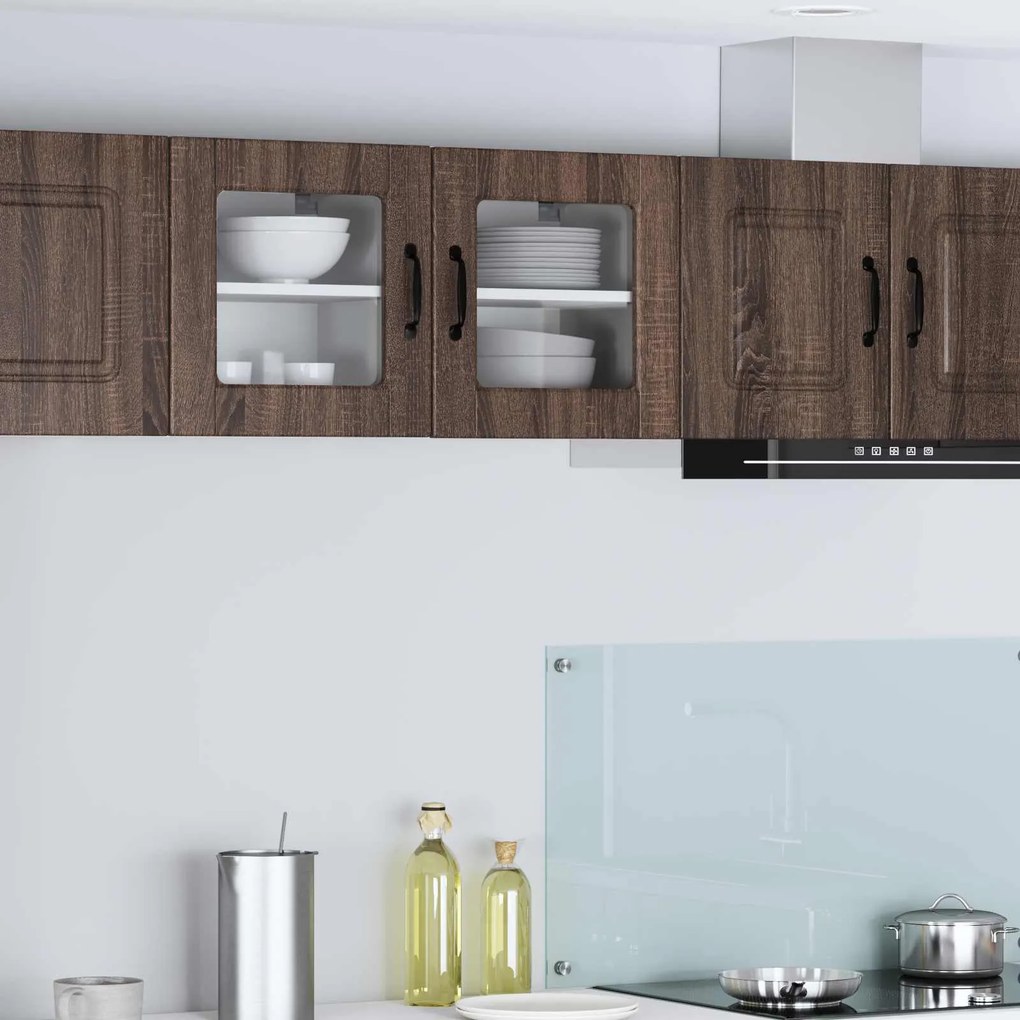 vidaXL Armário de Cozinha 2 pcs Carvalho Marrom 40 x 31 x 40 cm