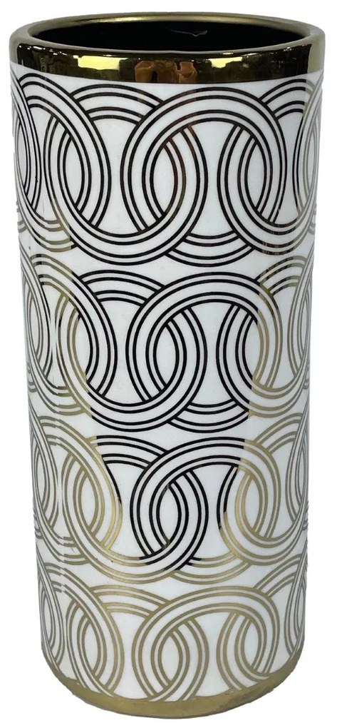 Vaso DKD Home Decor Porcelana Oriental (13 x 13 x 36 cm)