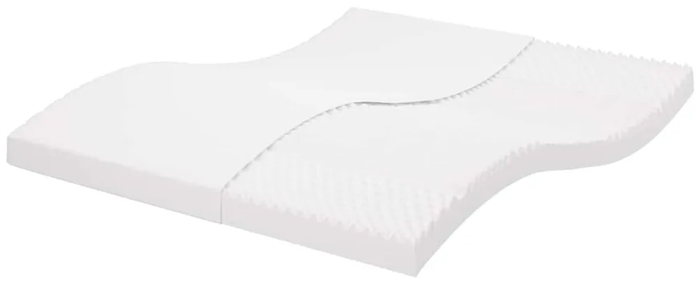 Colchão de espuma 200x210 cm 7 zonas dureza 20 ILD branco
