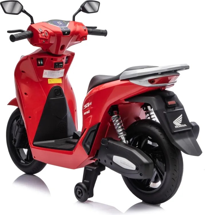 Mota eletrica bateria 12V para Crianças Scooter HONDA SH125I Vermelha