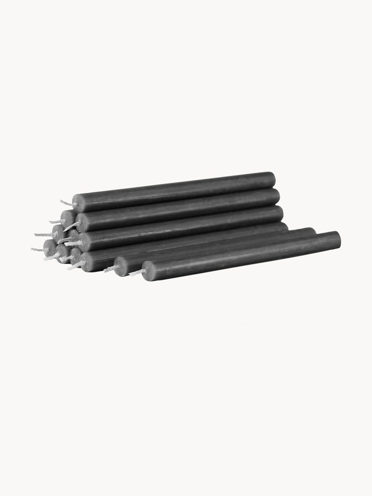 Velas finas compridas Stoff Nagel, conjunto de 12
