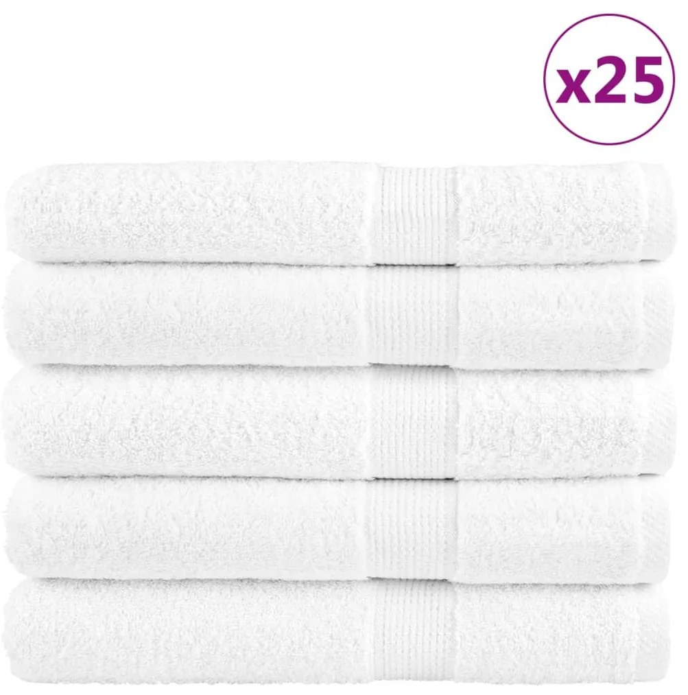 Toalhas de sauna premium SOLUND 25pcs 80x200 cm 600 gsm branco