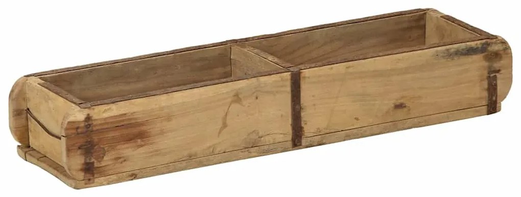 Bandejas vidaXL 4 pcs 60,5x15x9 cm Madeira Sólida Reciclada