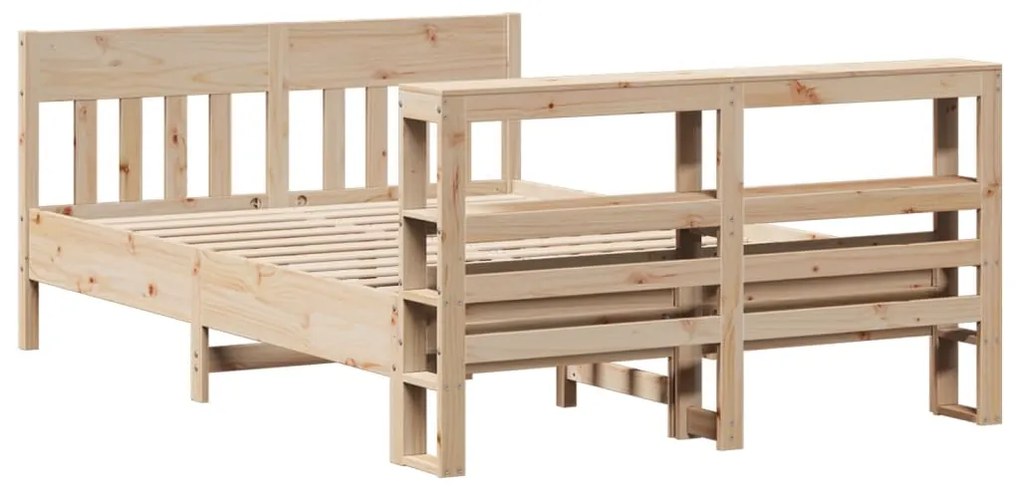 Cama sem colchão 120x190 cm madeira de pinho maciça