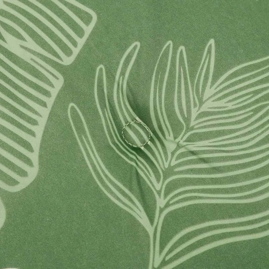 Almofadão para banco de jardim 200x50x4 cm tecido padrão folhas