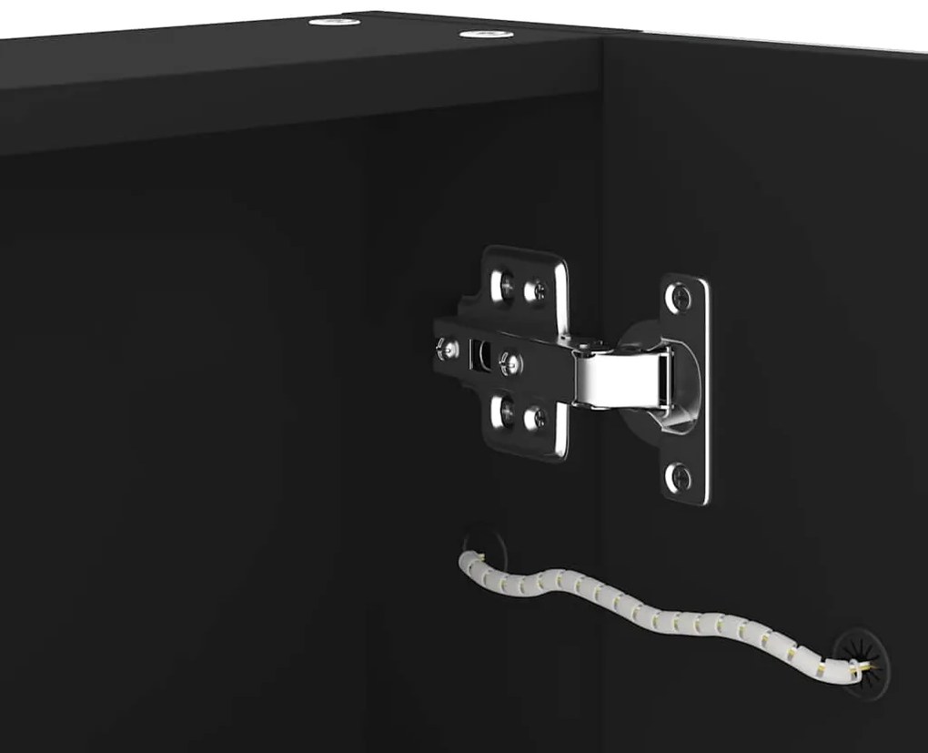 Armário espelhado para casa de banho com LED 80x12,2x68 cm