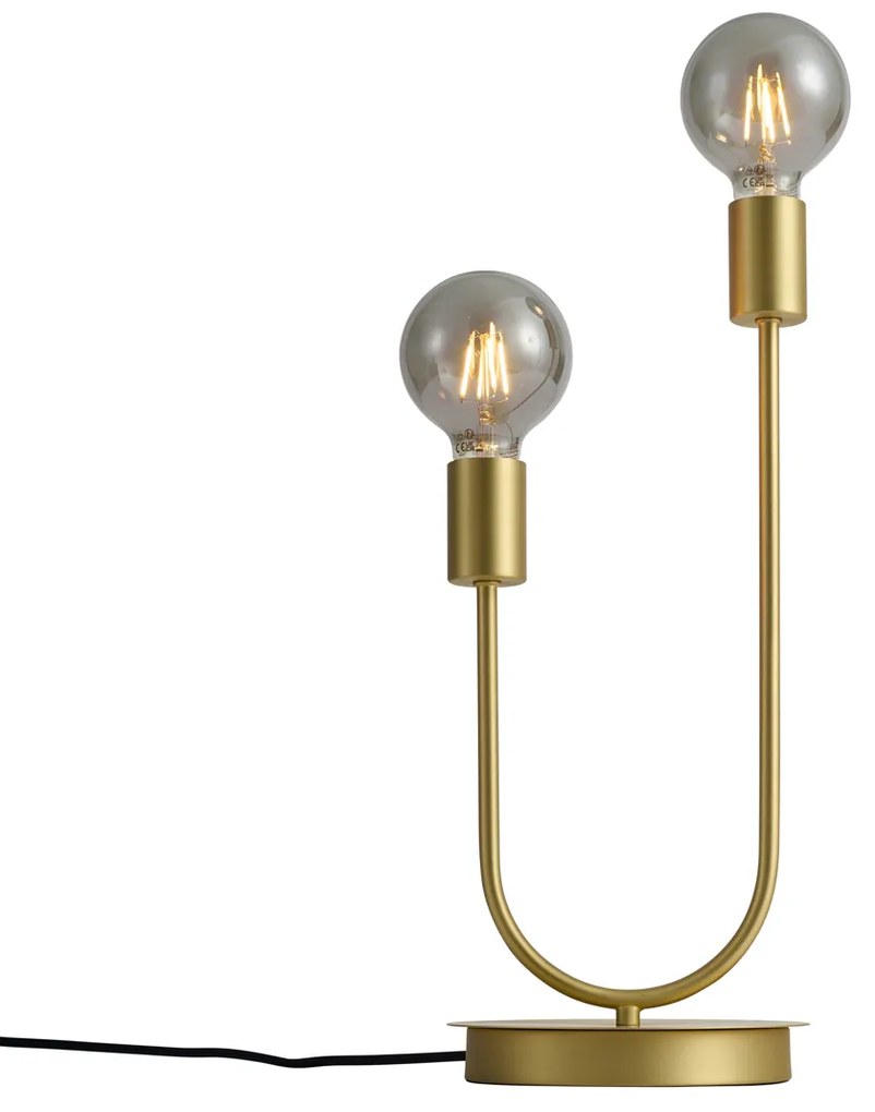 Candeeiro de mesa Art Deco latão 2-luzes - Tuning Art Deco
