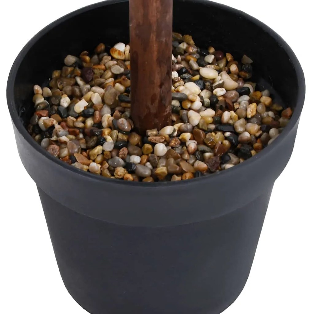 Planta artificial buxo em forma de esfera com vaso 71 cm verde