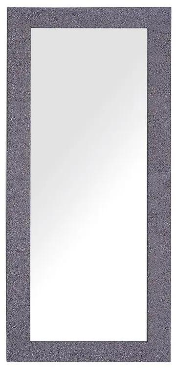 Espelho de parede 50 x 130 cm cinzento e lilás LILAS Beliani