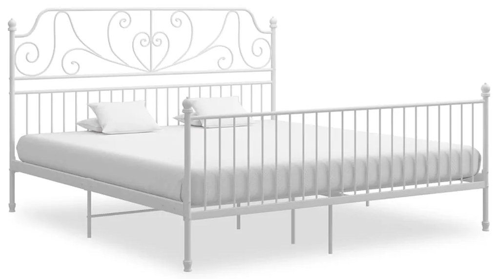 Estrutura de cama metal 180x200 cm branco