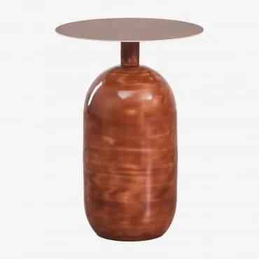 Mesa De Cabeceira Em Ferro Truax Ø40 Cm - Sklum