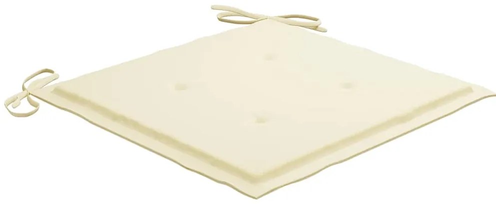 Cadeiras de exterior dobráveis c/ almofadões 8pcs acácia maciça