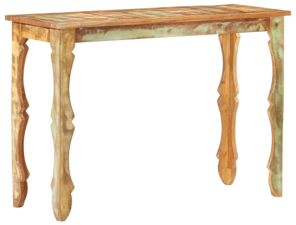 Mesa consola 110x40x76 cm madeira recuperada maciça