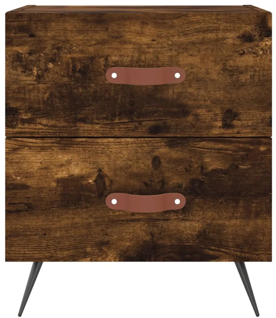 Mesa cabeceira 40x35x47,5 cm derivados madeira carvalho fumado