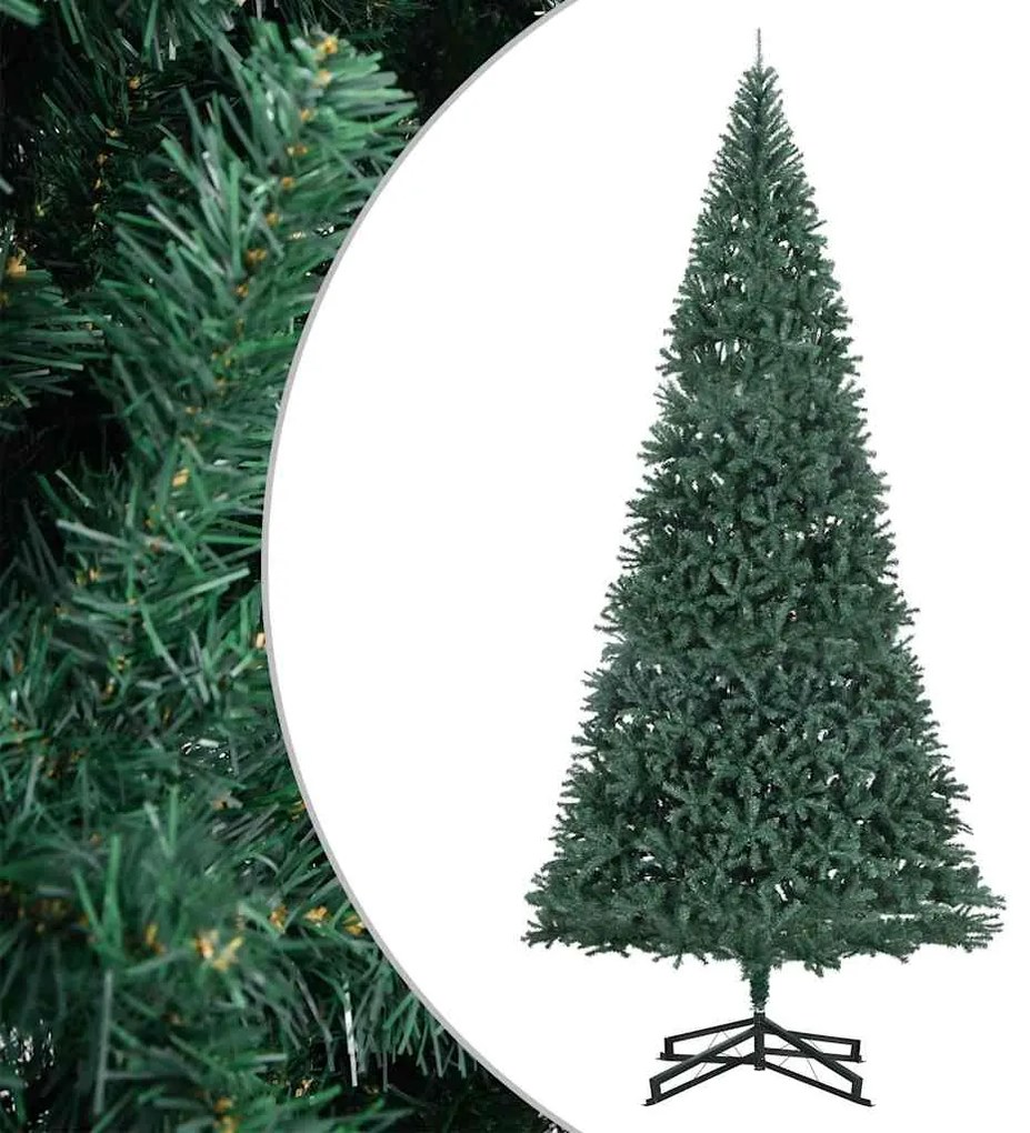 Árvore de Natal artificial com suporte 500 cm PVC verde