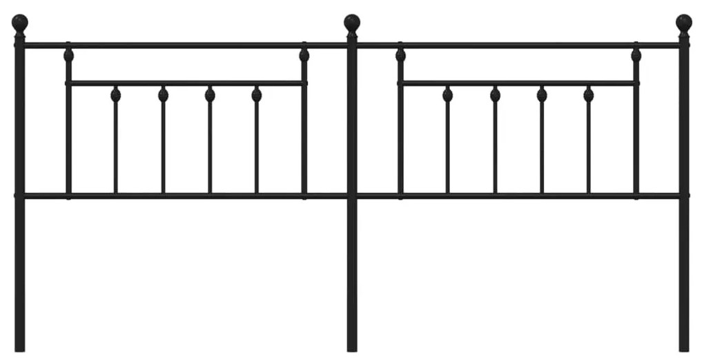Cabeceira de cama 200 cm metal preto