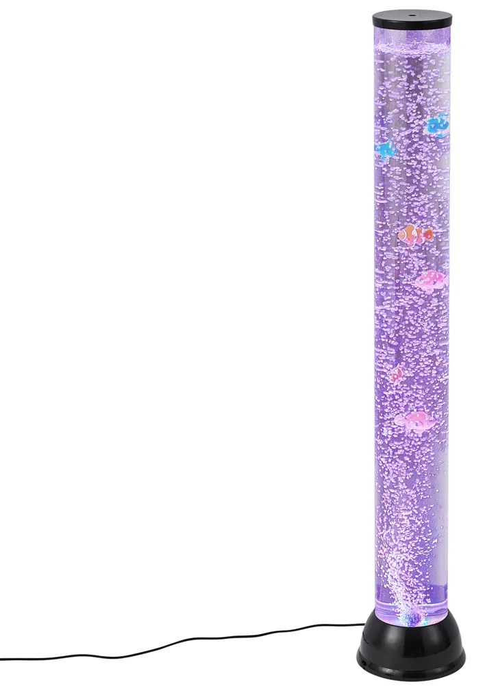 Tubo de Bolhas Preto 90cm incl. LED RGB - Zoop