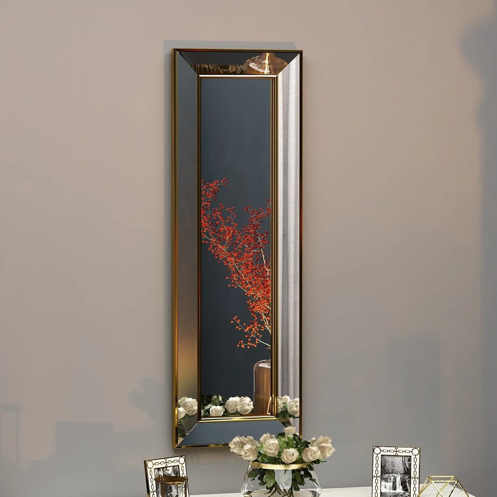 Espelho Carlos – Dourado – 30cm x 90cm x 3,2cm