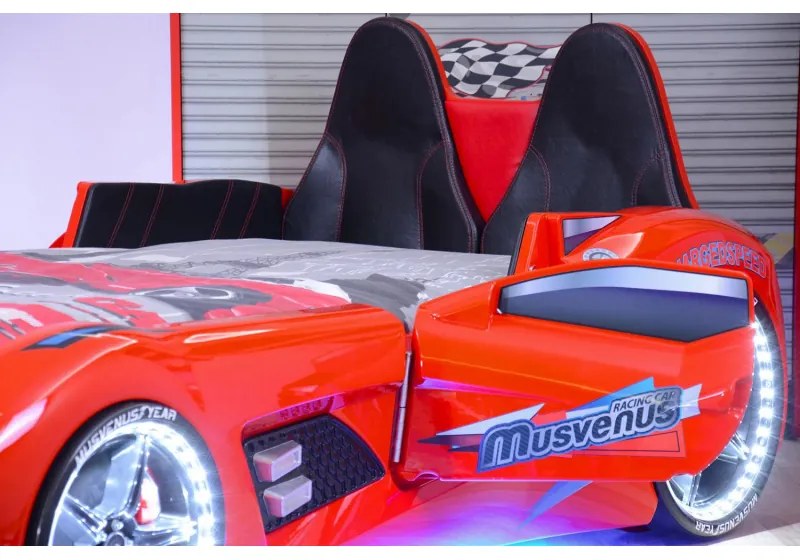 Cama de carro infantil MVN3 Branco