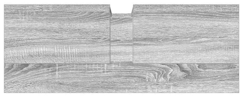 Móvel p/ lavatório 80x30x60cm derivados madeira cinzento sonoma