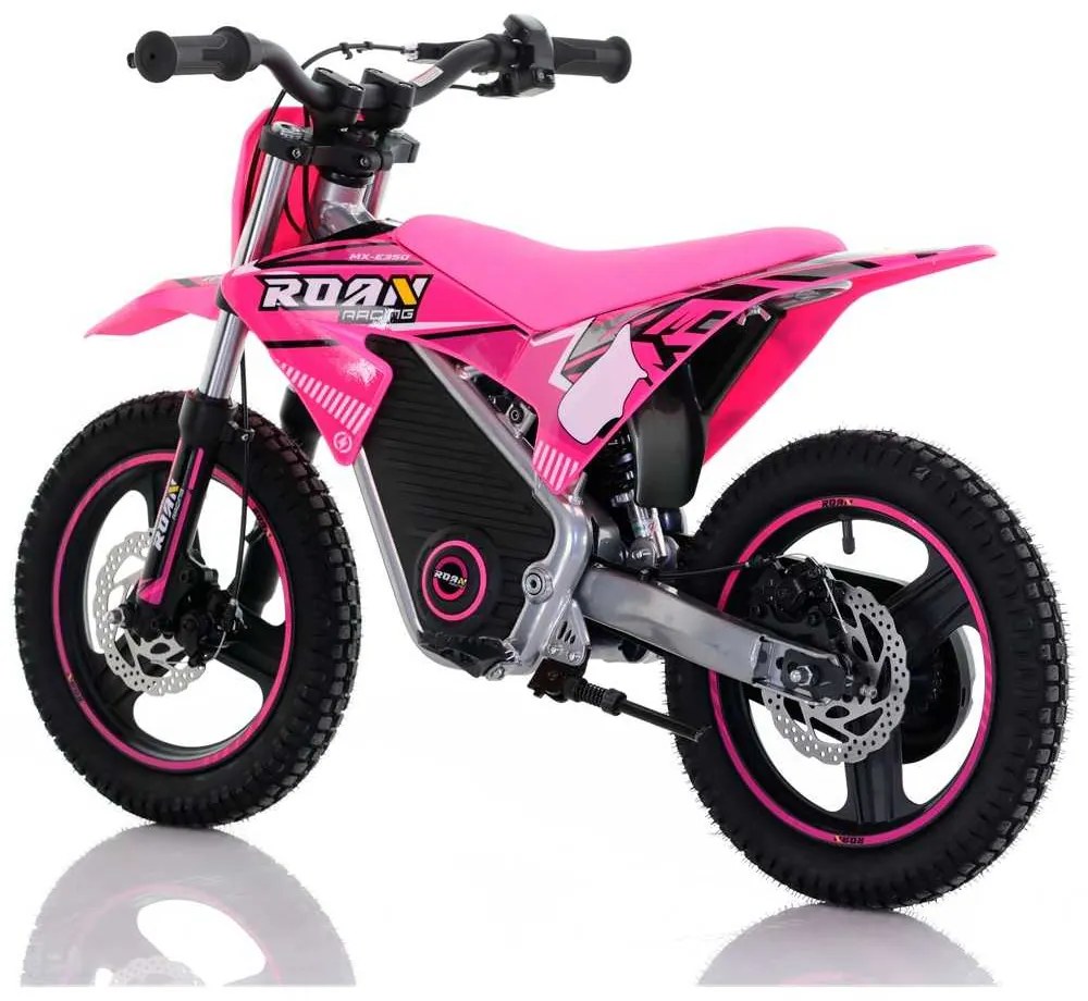 Mini moto elétrica para crianças Minicross electrica 350W 14/14" Warrior MX-E350 Rosa