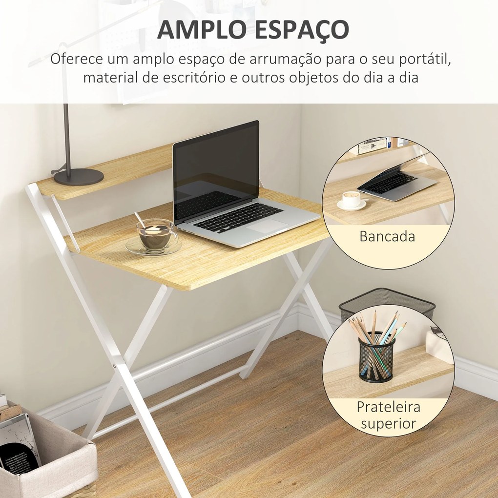 Secretária de Canto – Modelo Oslo – 5x70x84 – Moderna – Branco