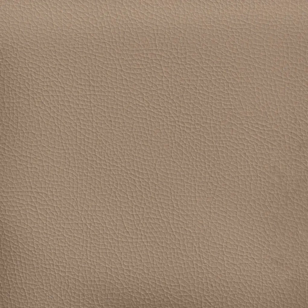 Poltrona com apoios de braços 54 cm couro artificial cappuccino