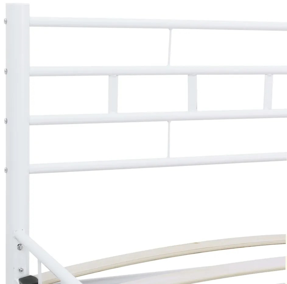 Estrutura de cama metal 140x200 cm branco