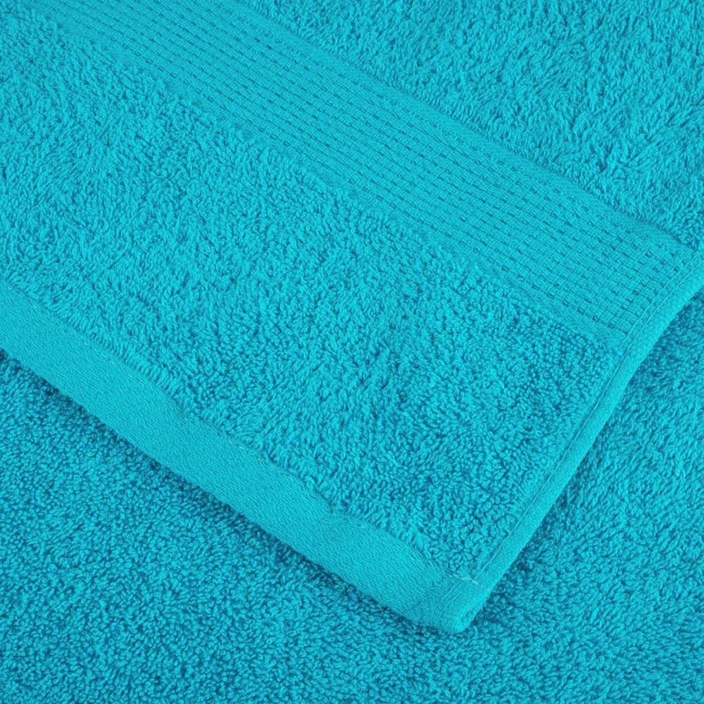 Panos de prato 4 pcs Turquesa 15 x 21 cm Algodão