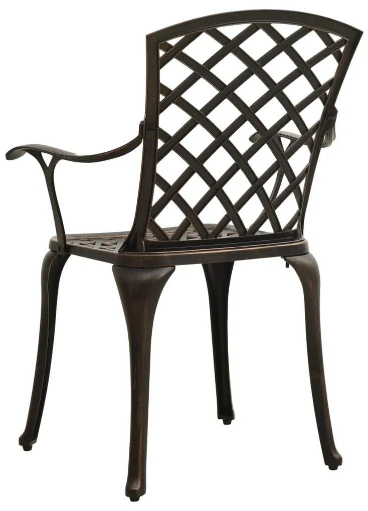 5 pcs conjunto bistrô alumínio fundido bronze
