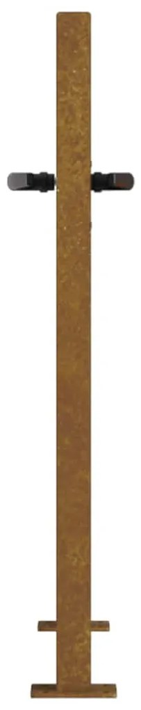 Portão de jardim 105x80 cm aço corten design árvore