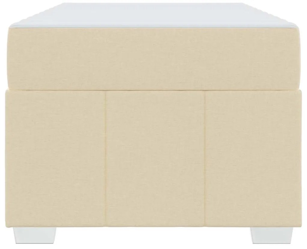 Estrutura da Cama Creme 90 x 190 cm tecido