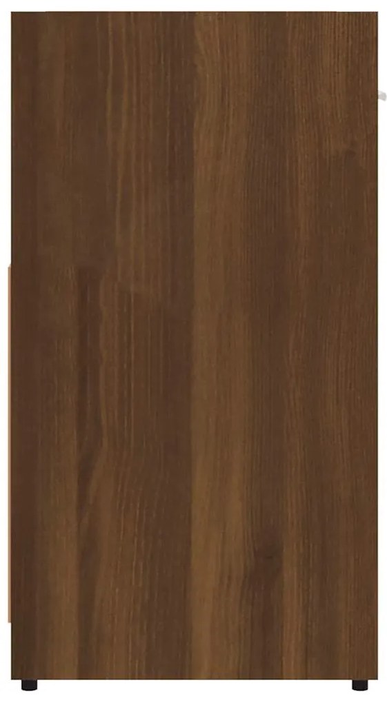 Armário WC 60x33x60 cm derivados de madeira carvalho castanho
