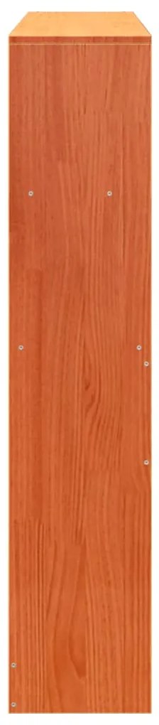 Cabeceira com arrumação 120 cm pinho maciço castanho-mel