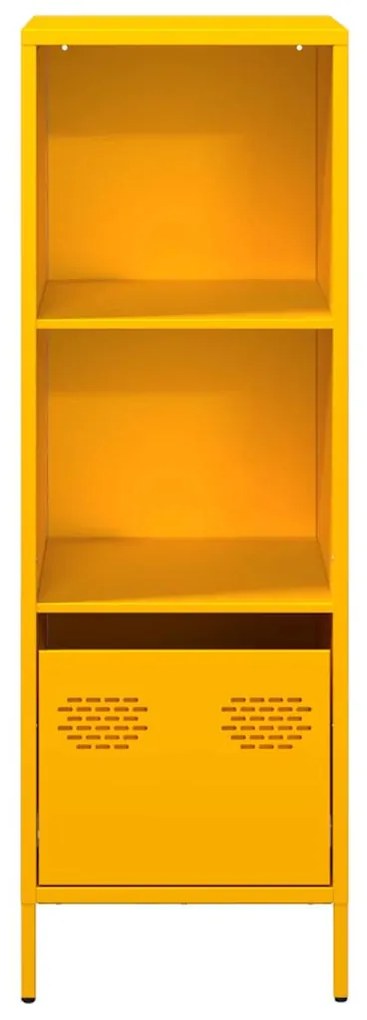 Móvel alto 35x39x103,5 cm aço amarelo mostarda