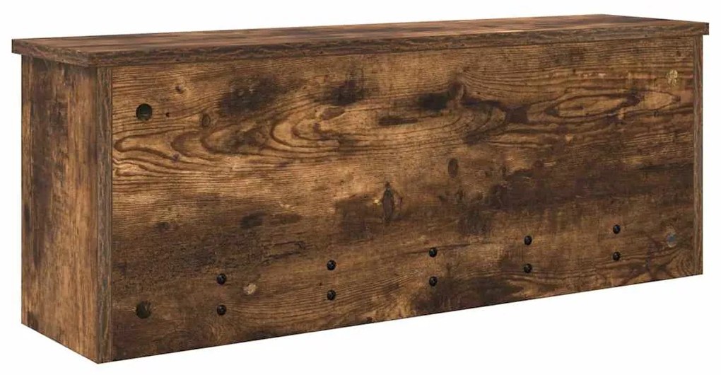 Cabideiro de Parede Carvalho fumado 80 x 20 x 30 cm