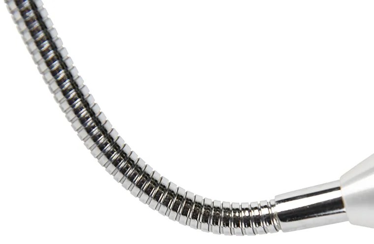 Candeeiro de parede moderno branco com braço flexível - Brescia Combi