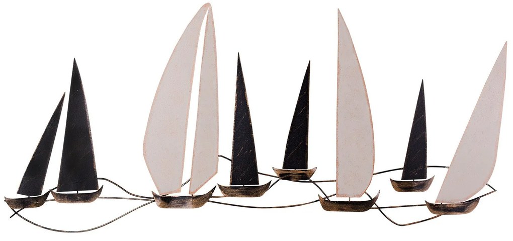 Acessório Decorativo de Metal Ocean – Multicolor – 117 x 5 x 52 cm